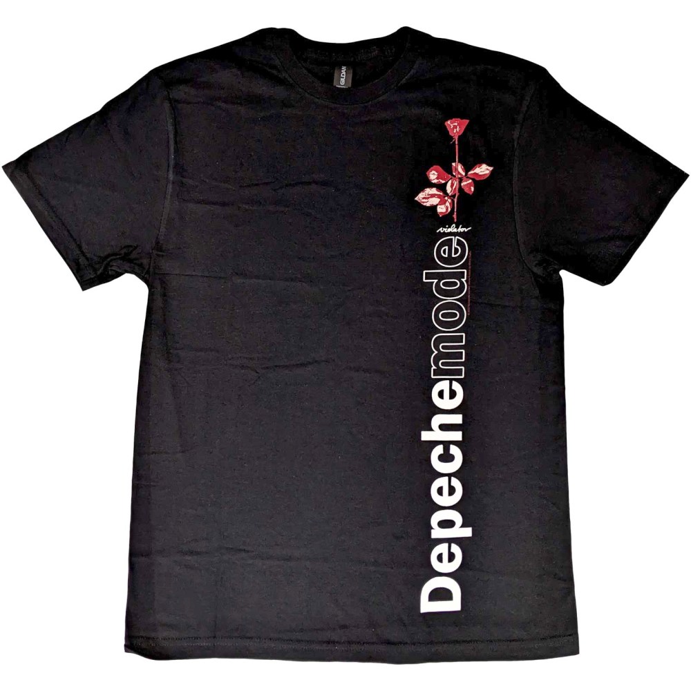 Depeche Mode - Violator Side Rose Heren Tshirt - Zwart